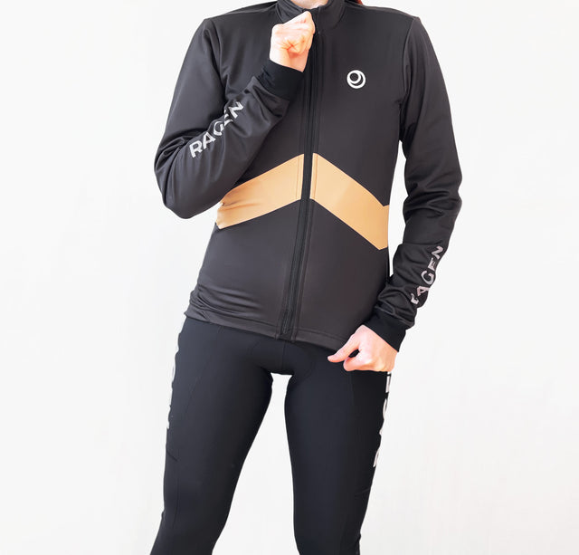 GIBBOUS Women Thermal Jacket + GIBBOUS Women Bib Tights Bundle