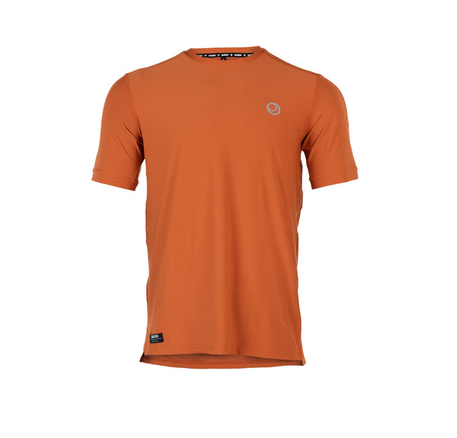 hot orange shirt