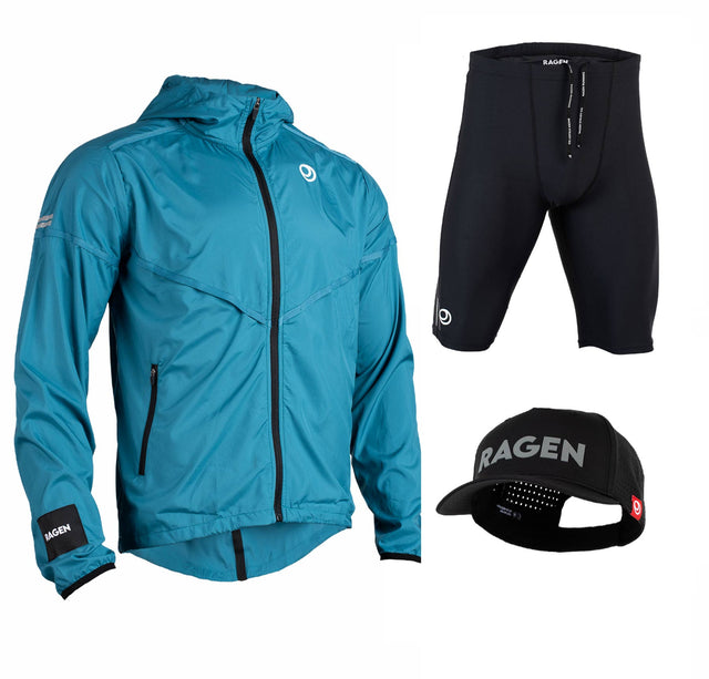 The RŌNIN Performance Jacket + BLACK-SHEEP Running Shorts + MARSX Snapback Cap Bundle