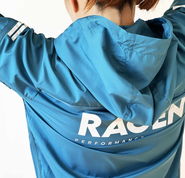 RŌNIN Performance Running Jacket Women - Navy/Light Blue