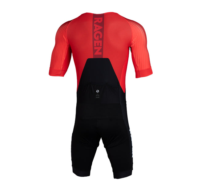 YUHIRO EVO Aero Racing Tri Suit / Red-Black