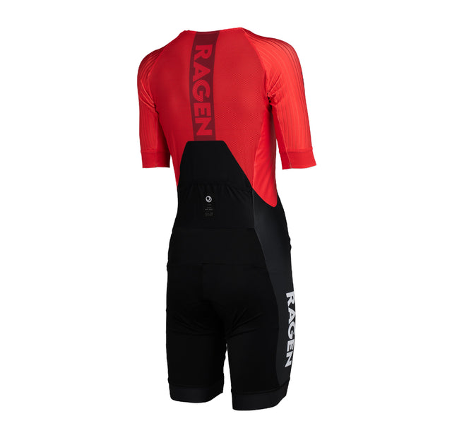 YUHIRO EVO W Aero Racing Tri Suit / Red-Black