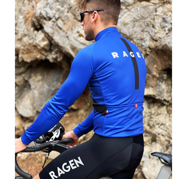 GIBBOUS Long Sleeve Cycling Jersey | Blue